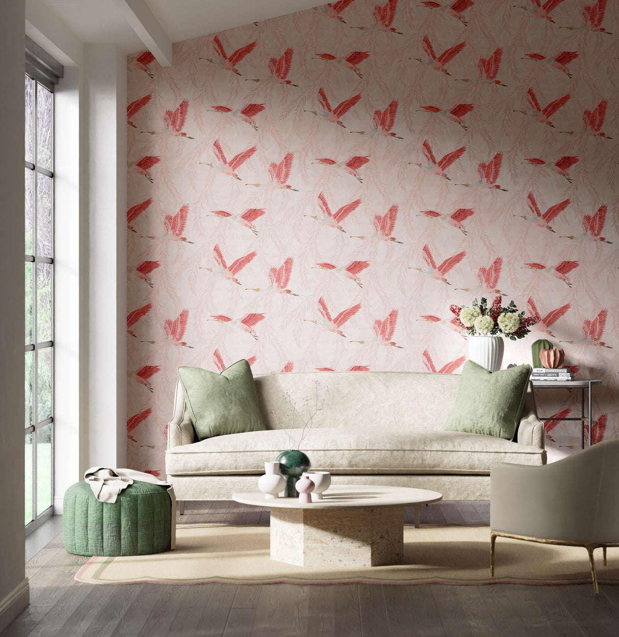 Harlequin Valentina Blush/Blossom Wallpaper