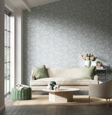 Harlequin Isabella Sky/Porcelain Wallpaper