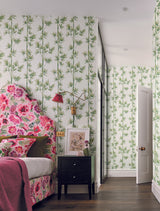 Harlequin Isabella Porcelain/Bamboo Wallpaper