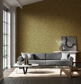 Harlequin Melodic Gold/Black Earth Wallpaper