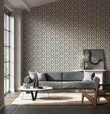 Harlequin Perception Black Earth/Gilver/New Beginnings Wallpaper