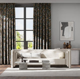 Harlequin Synchronic Black Earth/Bleached Coral/Moss Fabric