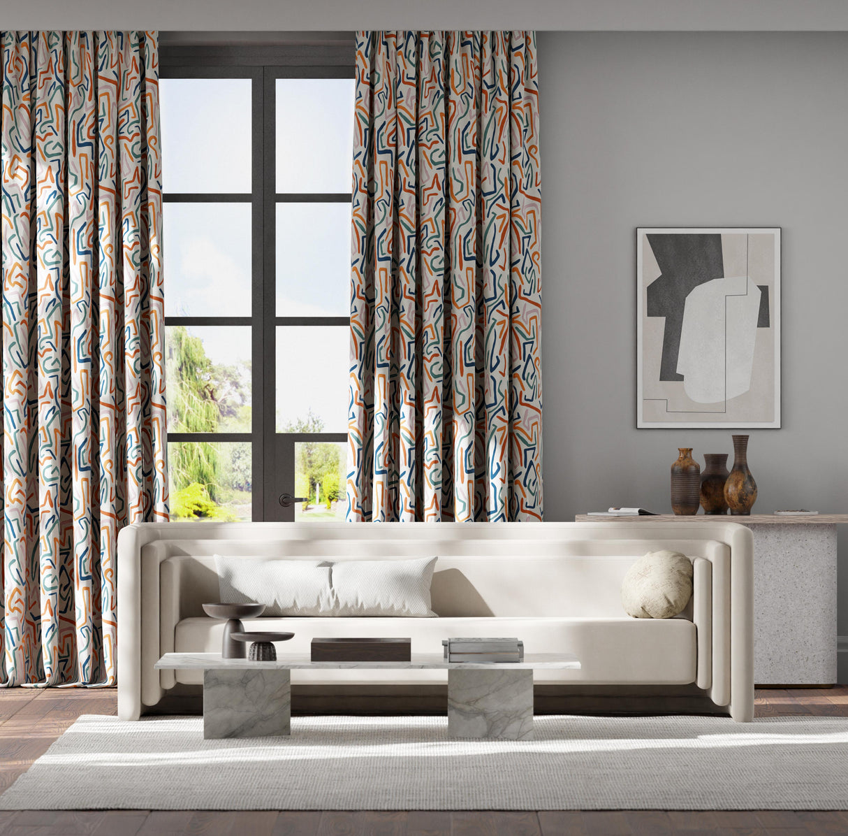 Harlequin Synchronic Brazilian Rosewood/Onsen/Fire Fabric