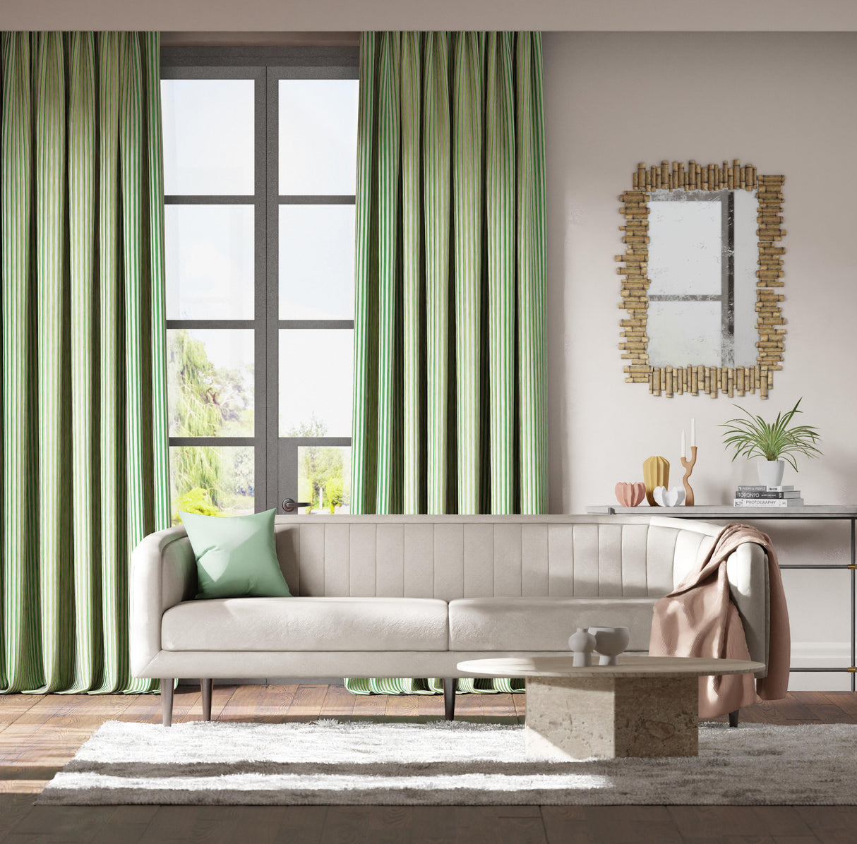 Harlequin Calla Emerald/First Light Fabric