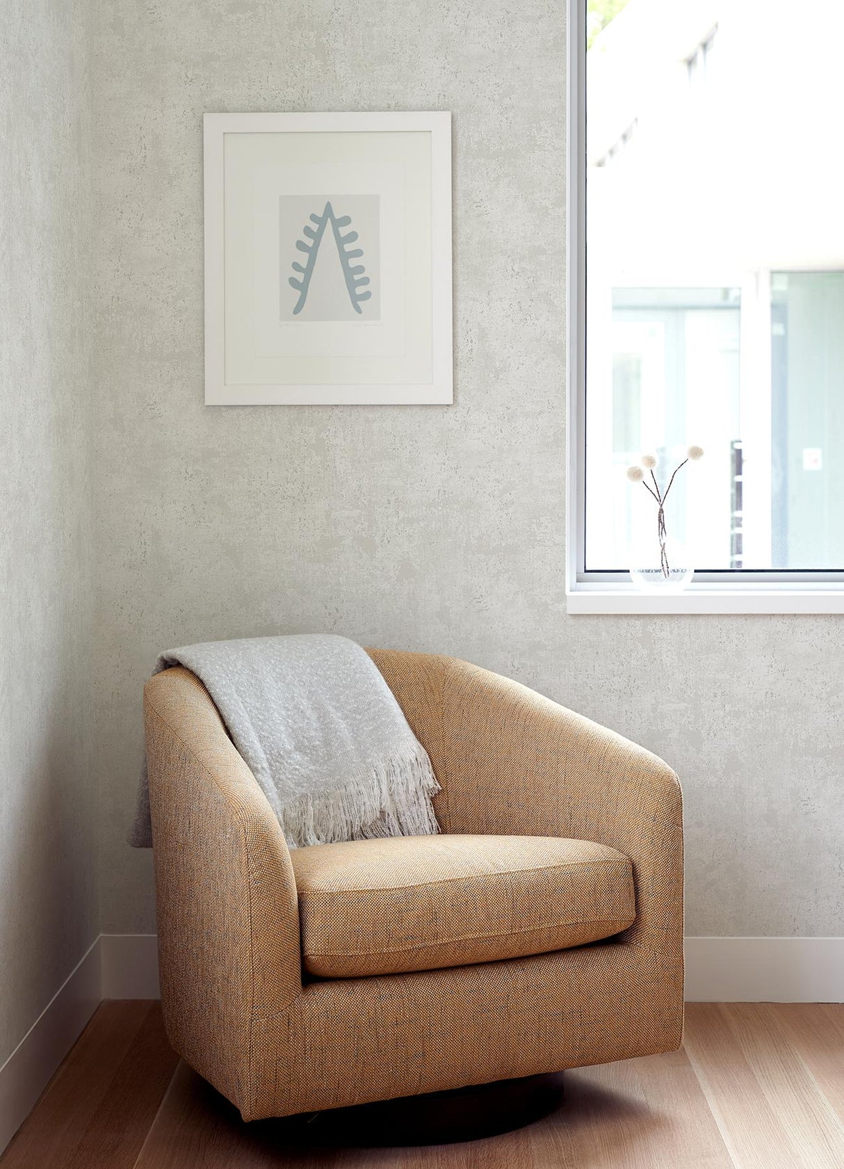 A-Street Prints Kelui Silver Stucco Wallpaper