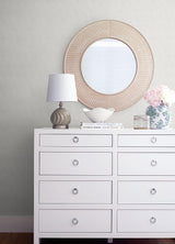 A-Street Prints Rino Silver Ogee Wallpaper