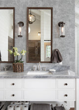 A-Street Prints Grey Resource Distressed Textures Charcoal Wallpaper