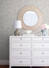A-Street Prints Demir Grey Distressed Geometric Wallpaper