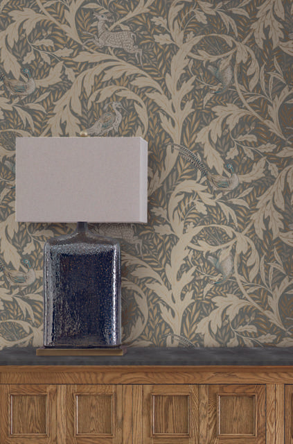 Ronald Redding Designs Woodland Tapestry Neutral Wallpaper