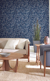 Ronald Redding Designs Rowan Navy Wallpaper