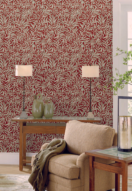 Ronald Redding Designs Rowan Red Wallpaper