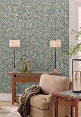 Ronald Redding Designs Rowan Teal Wallpaper