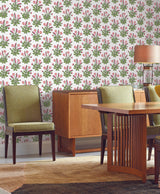 Ronald Redding Designs Meadow Flowers White/Rose Wallpaper