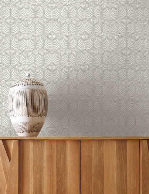 Ronald Redding Designs Craftsman Grey Wallpaper