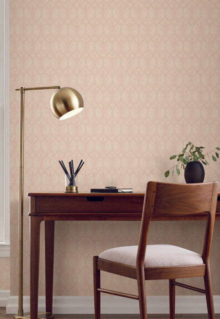 Ronald Redding Designs Craftsman Blush Wallpaper