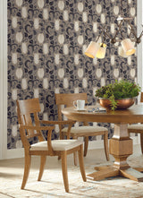 Ronald Redding Designs Canterbury Bells Taupe Wallpaper