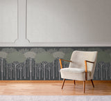 Ronald Redding Designs Oakwood Grove Black Wallpaper