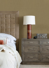 A-Street Prints Twine Fabric Textures Wheat Wallpaper