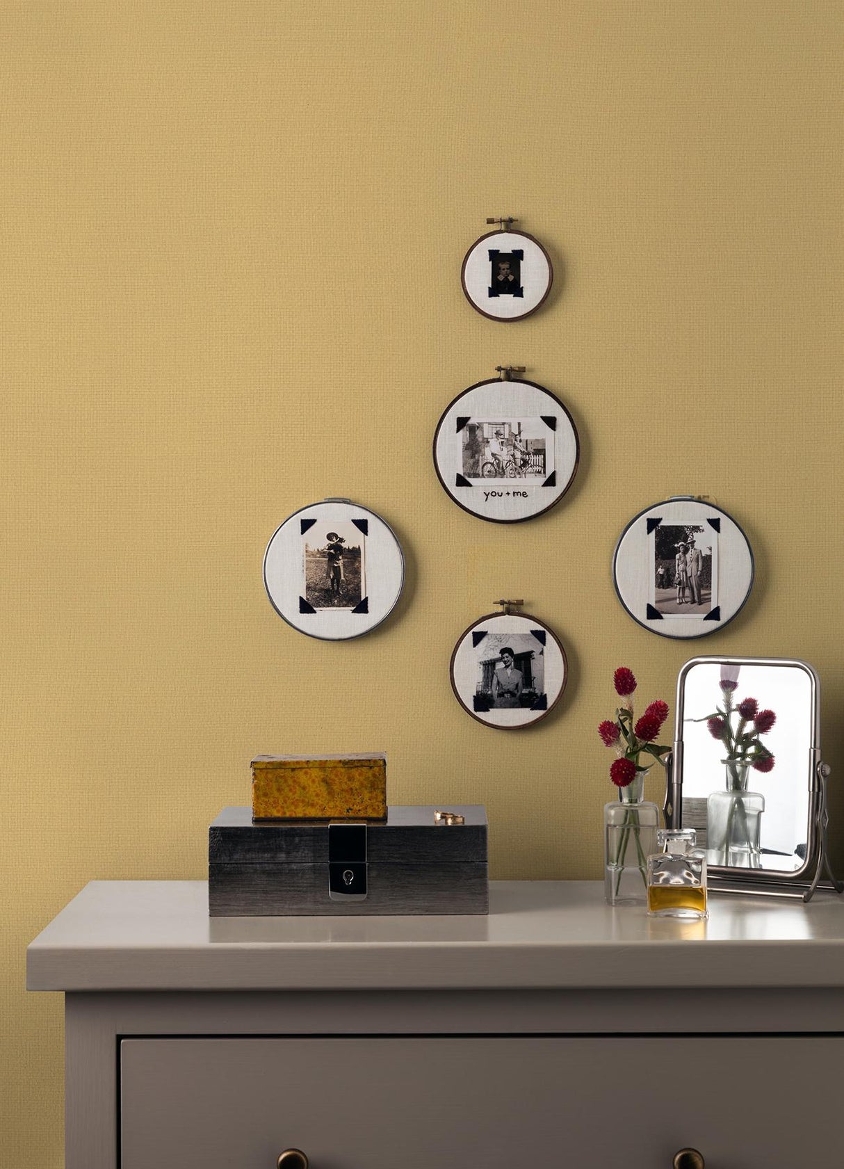 A-Street Prints Peizhi Khaki Basketweave Wallpaper