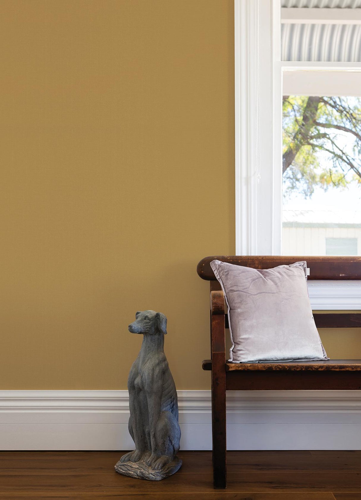 A-Street Prints Qiaohui Light Brown Petite Weave Wallpaper
