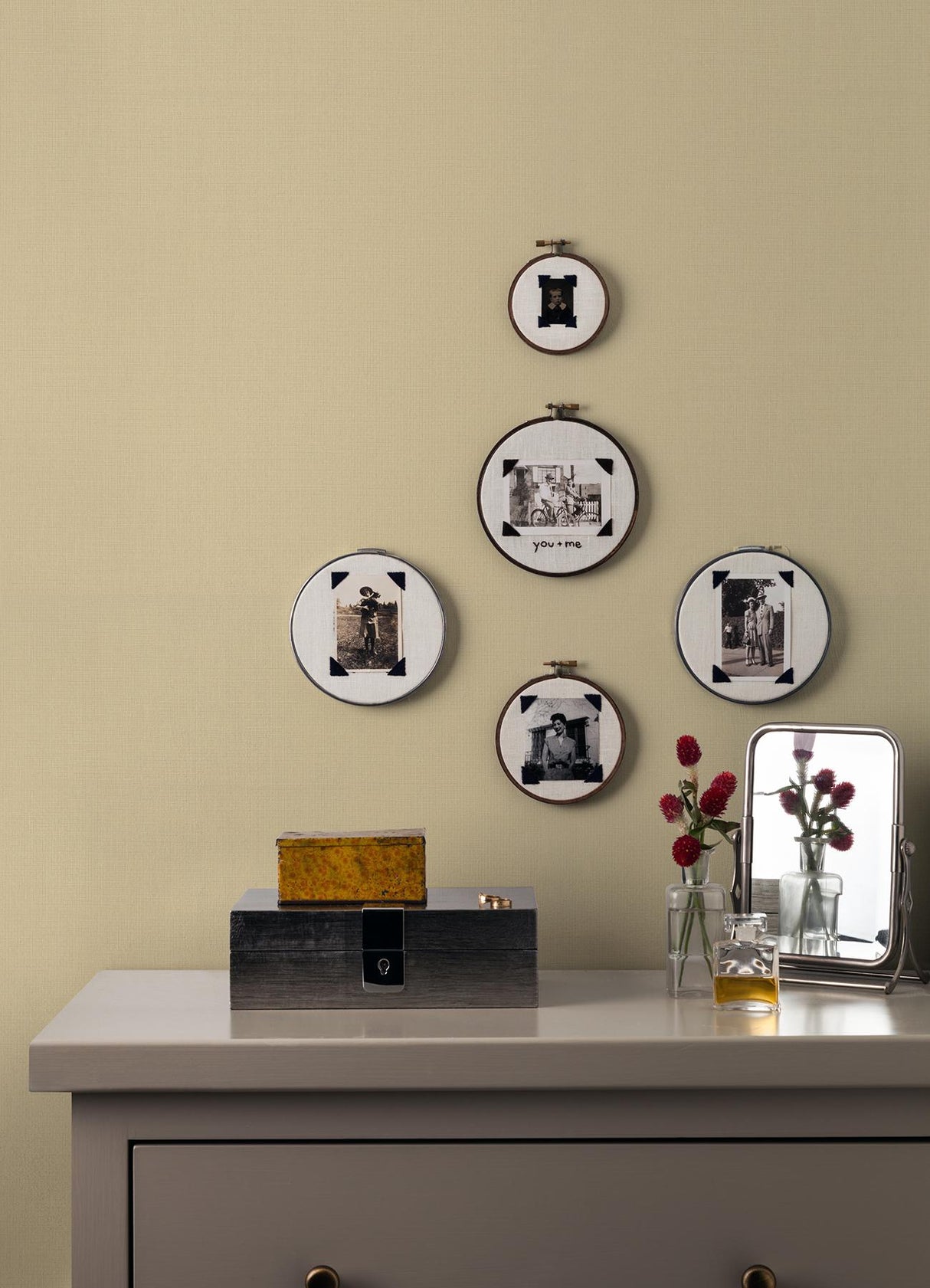 A-Street Prints Twine Fabric Textures Ivory Wallpaper