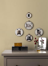 A-Street Prints Twine Fabric Textures Ivory Wallpaper