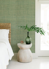 A-Street Prints Cheng Jade Woven Grasscloth Wallpaper