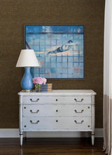 A-Street Prints Genji Brown Woven Wallpaper