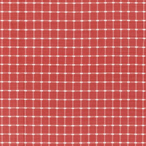 Brunschwig & Fils LISON CHECK RED Fabric
