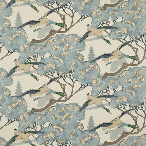 Mulberry FLYING DUCKS BLUE Fabric