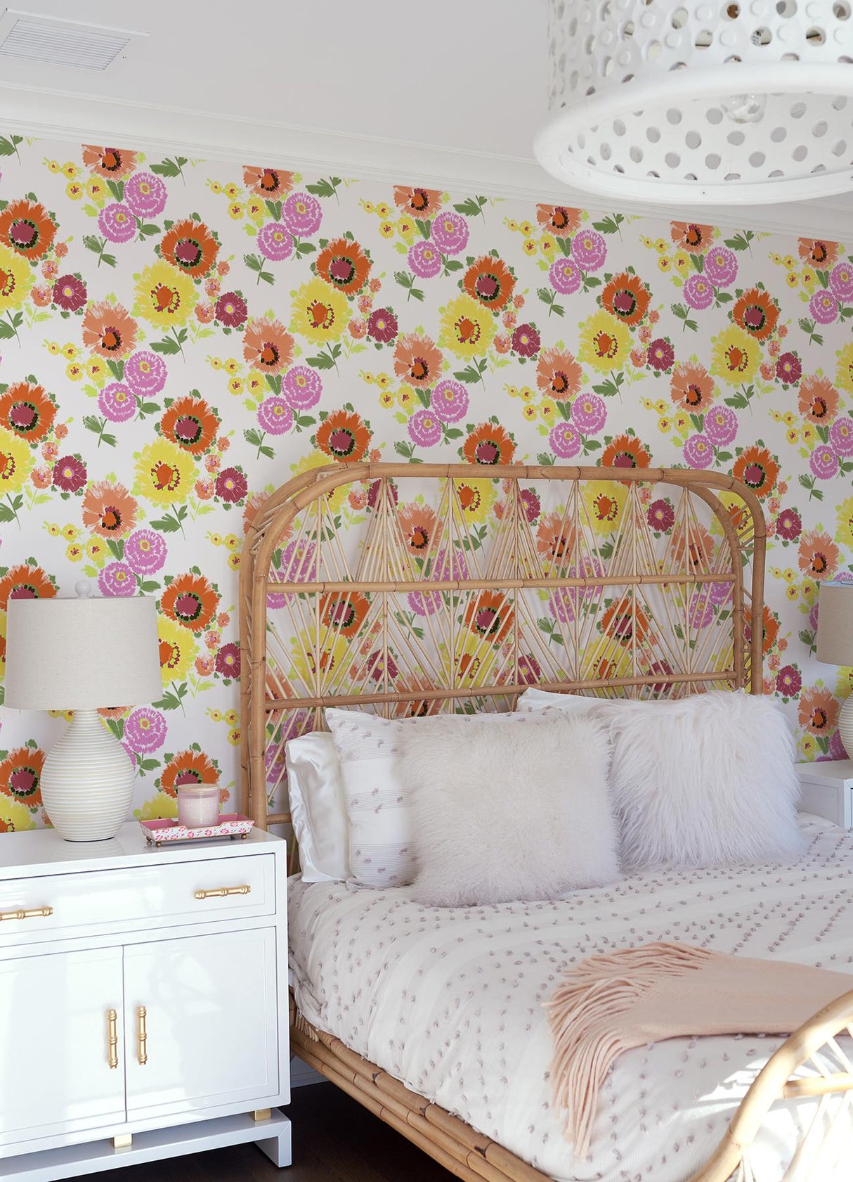 A-Street Prints Essie Yellow Painterly Floral Wallpaper