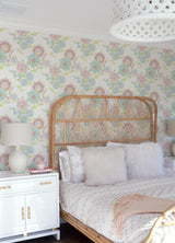 A-Street Prints Essie Pastel Painterly Floral Wallpaper