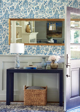 A-Street Prints Helaine Blue Pagoda Wallpaper