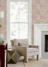 A-Street Prints Chilton Pink Wildflowers Wallpaper