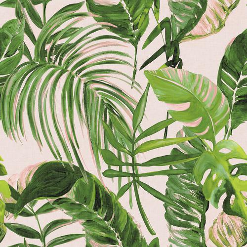 Brewster Home Fashions Ohpopsi Wild Leaves Light Pink Wallpaper