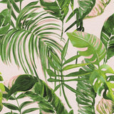 Brewster Home Fashions Ohpopsi Wild Leaves Light Pink Wallpaper