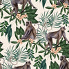 Brewster Home Fashions Morris Cream Tropical Jungle Wallpaper