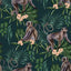Brewster Home Fashions Ohpopsi Wild Animals Dark Blue Wallpaper