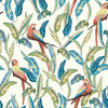 Brewster Home Fashions Timor White Tropical Parrot Wallpaper