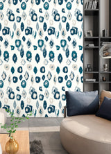 Brewster Home Fashions Ohpopsi Wild Ikat White Wallpaper