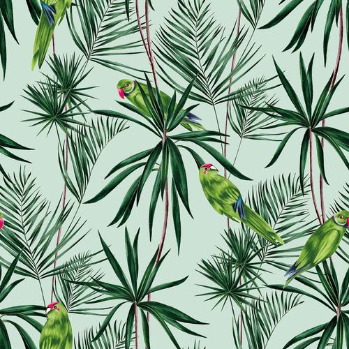 Brewster Home Fashions Ohpopsi Wild Animals Mint Wallpaper