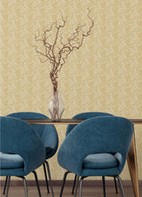 Brewster Home Fashions Ohpopsi Wild Cheetah Print Mustard Wallpaper