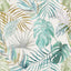 Brewster Home Fashions Ohpopsi Wild Leaves Aqua Wallpaper