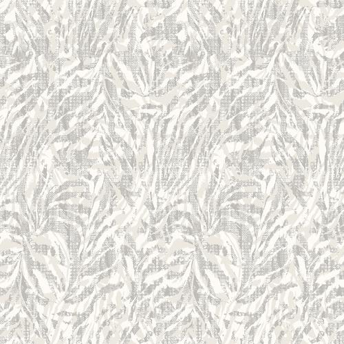 Brewster Home Fashions Ohpopsi Wild Zebra Print Light Grey Wallpaper