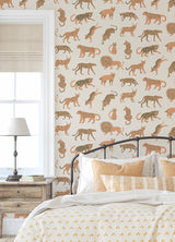 Brewster Home Fashions Leah Duncan Leah Duncan Nuwallpaper Novelty Tangerine Wallpaper