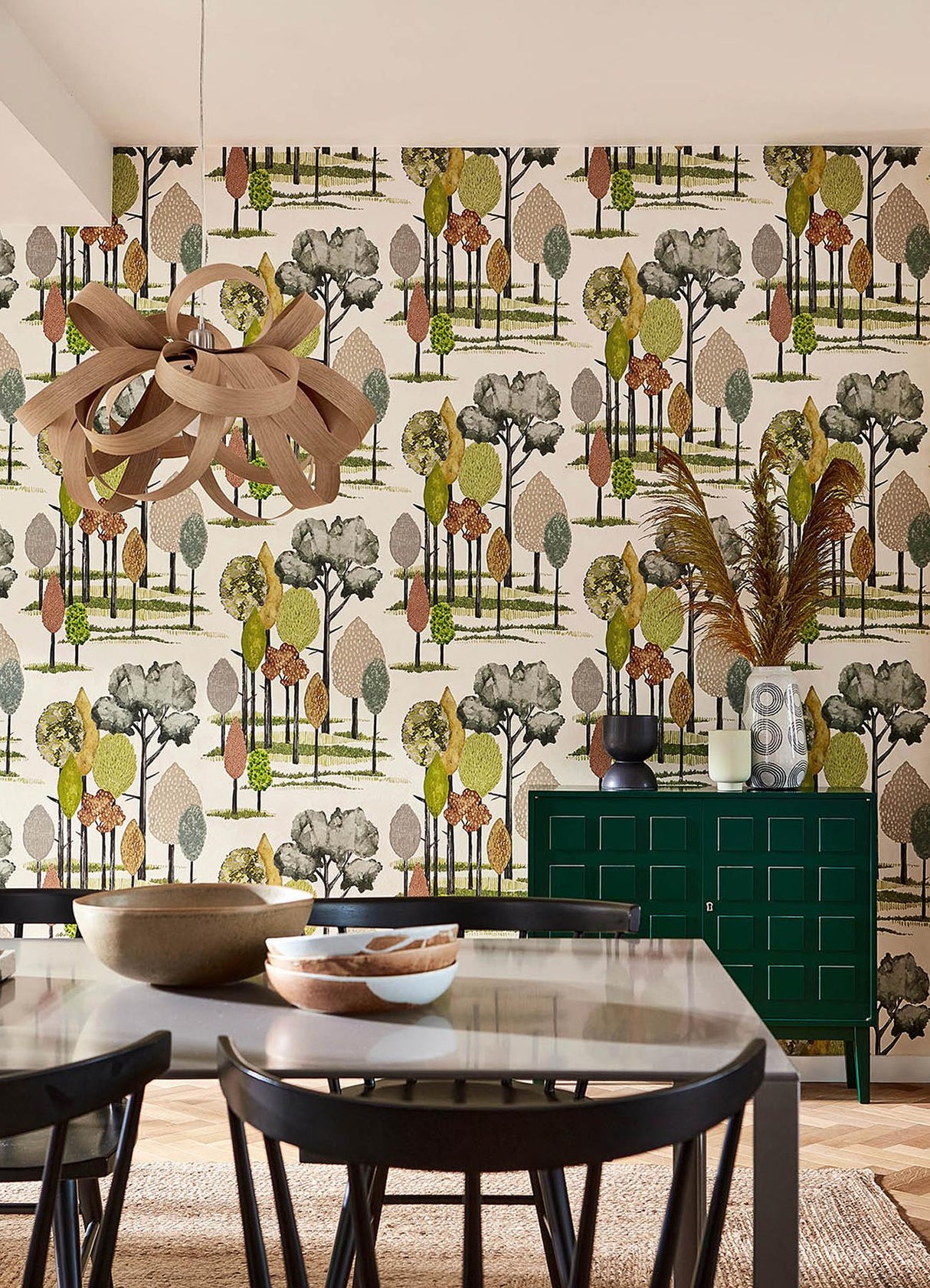 Brewster Home Fashions Ohpopsi Concept Botanical Olive Wallpaper