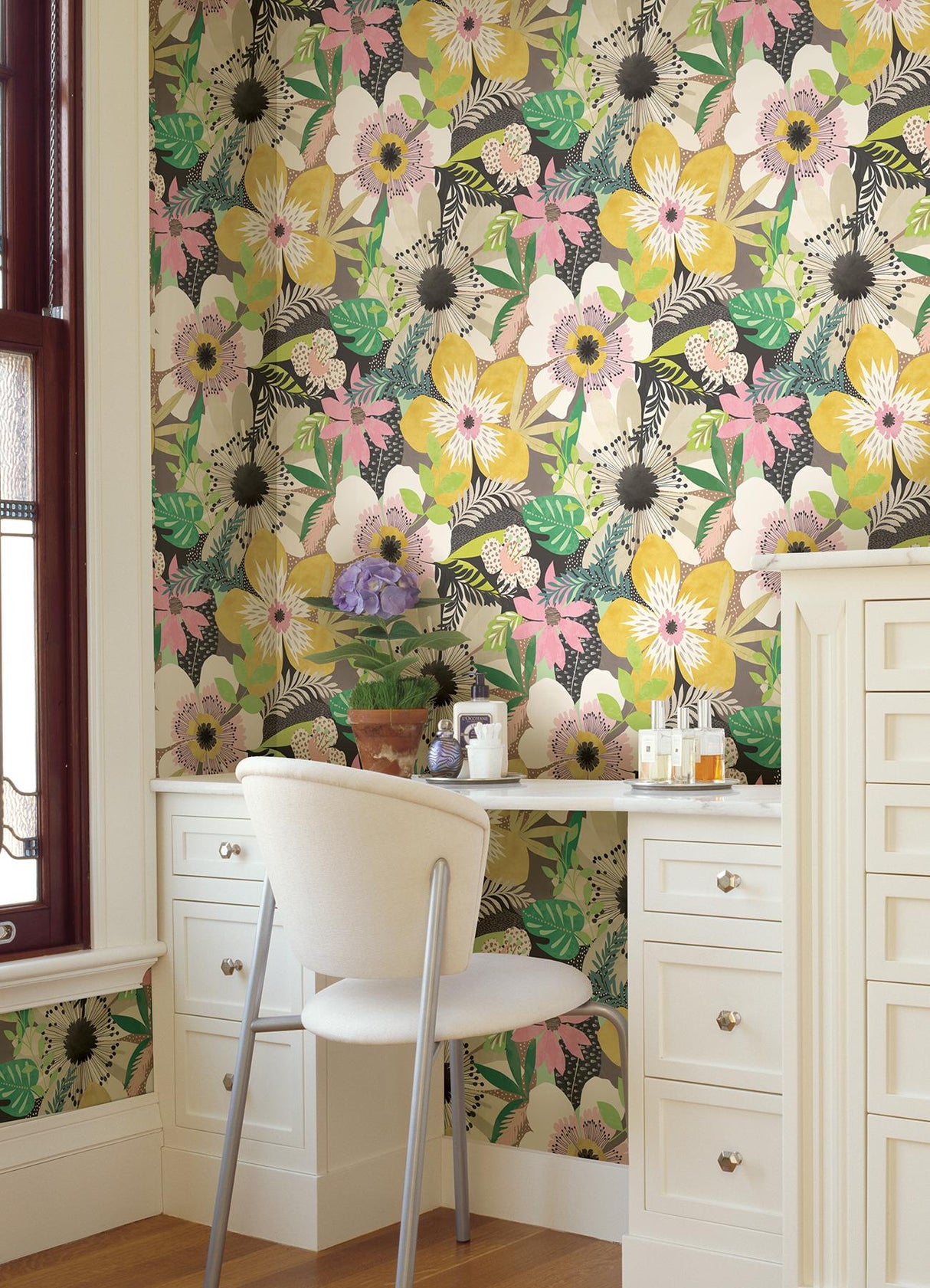 Brewster Home Fashions Ohpopsi Concept Botanical Mustard Wallpaper