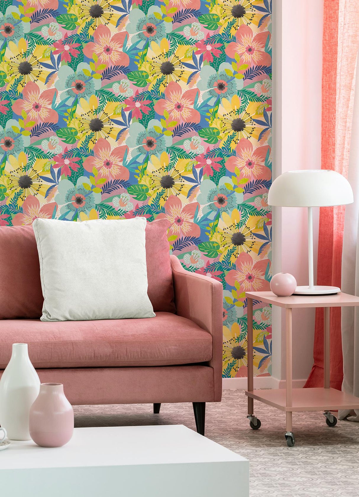 Brewster Home Fashions Ohpopsi Concept Botanical Pastel Wallpaper
