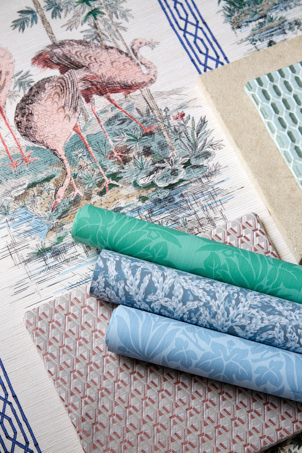 Zoffany Nootka Quartz Grey Wallpaper