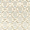 Zoffany Anar Trellis Stockholm Blue/Platinum Grey Fabric